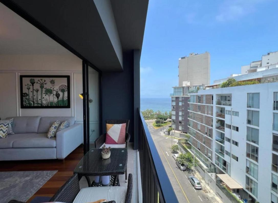 Exclusivo Y Moderno Depa En Miraflores Vista Al Mar Y A La Ciudad Amoblado Apartments Lima Extérieur photo